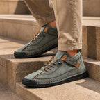 Graham Leather Sneakers - Olive - leather sneakers - Brondals - Image 3