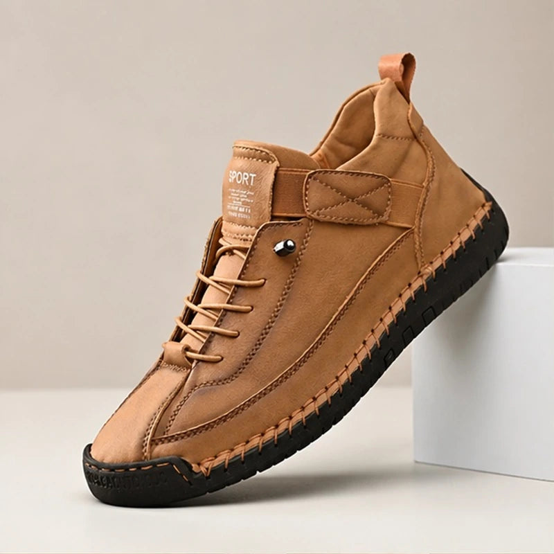 Graham Leather Sneakers - Tan - Sneakers - Brondals - Image 1