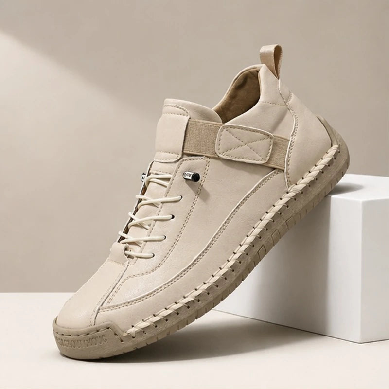 Graham Leather Sneakers - Cream - Sneakers - Brondals - Image 1