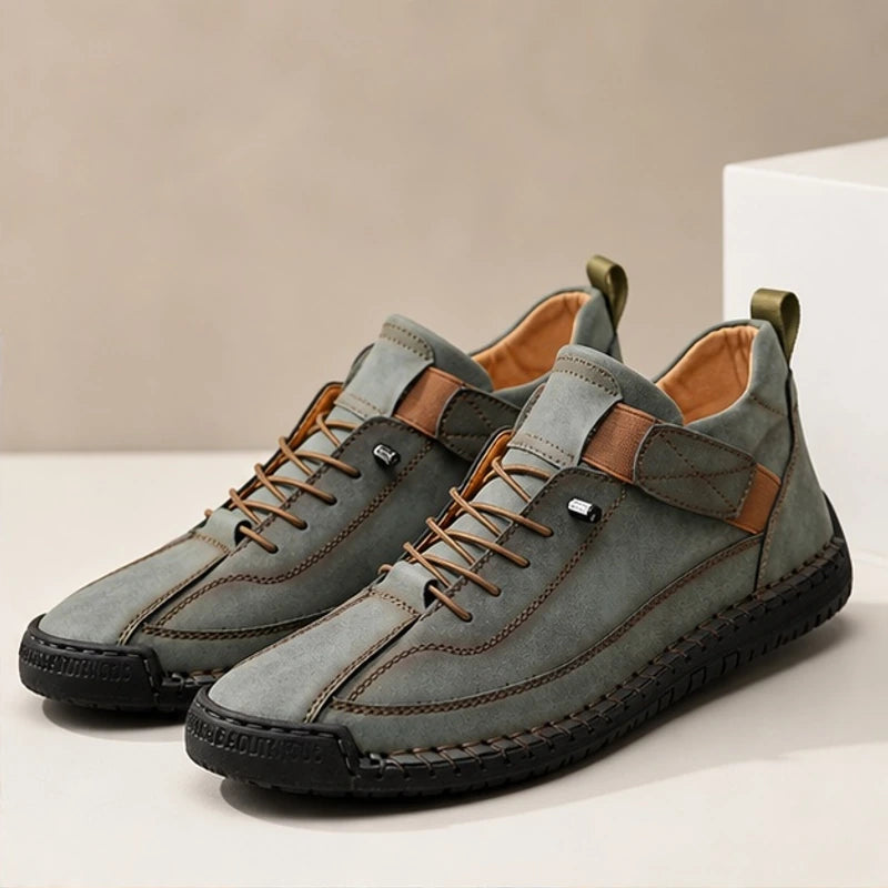 Graham Leather Sneakers - Olive - sneakers - Brondals - Image 2