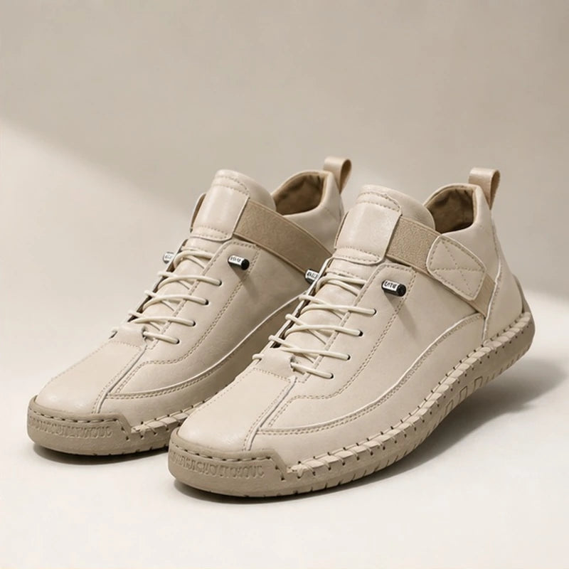 Graham Leather Sneakers - Cream - sneakers - Brondals - Image 2