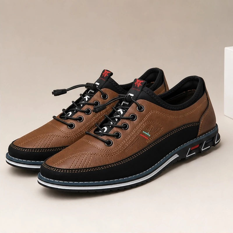Griffin Leather Sneakers - Dark Brown - leather sneakers - Brondals - Image 2
