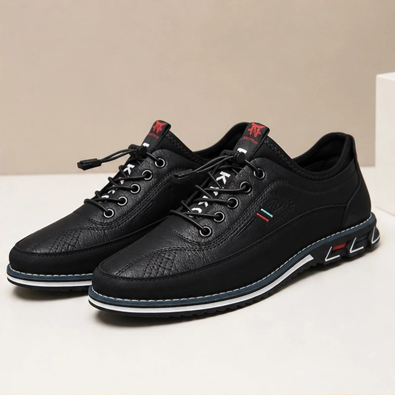 Griffin Leather Sneakers - Black - leather sneakers - Brondals - Image 2
