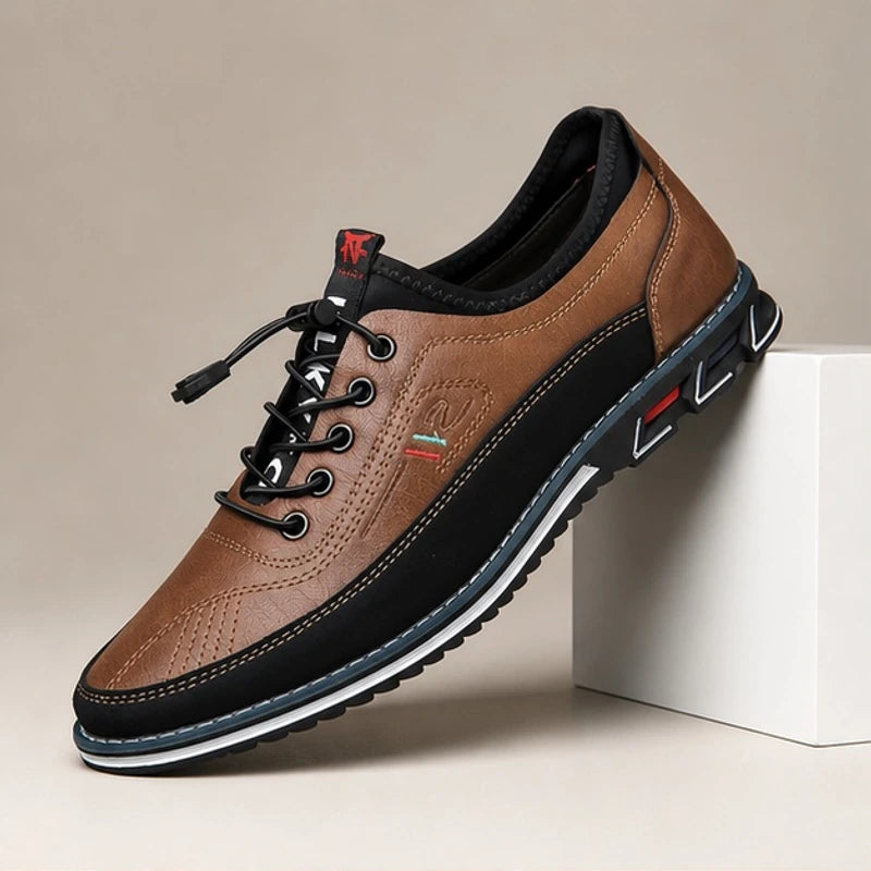 Griffin Leather Sneakers - Dark Brown - Sneakers - Brondals - Image 1
