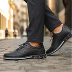 Griffin Leather Sneakers - Black - premium leather - Brondals - Image 3
