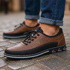 Griffin Leather Sneakers - Dark Brown - orthopedic sole - Brondals - Image 4