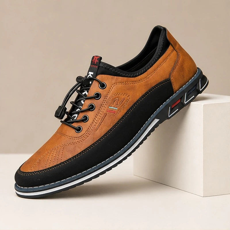 Griffin Leather Sneakers - Brown - Sneakers - Brondals - Image 1