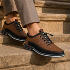 Griffin Leather Sneakers - Dark Brown - premium leather - Brondals - Image 3