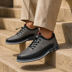 Griffin Leather Sneakers - Gray - premium leather - Brondals - Image 3