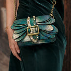 Aeshna Leather Crossbody Bag - Green - women's bag - Brondals - Image 7