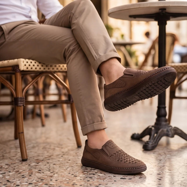 Brunwick Genuine Leather Loafers - Brown - men's shoes - Brondals - Image 6