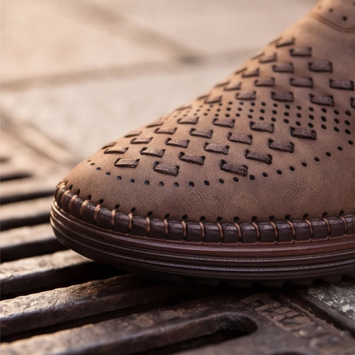 Brunwick Genuine Leather Loafers - Brown - breathable shoes - Brondals - Image 9