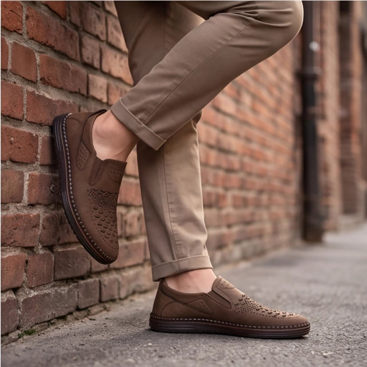 Brunwick Genuine Leather Loafers - Brown - casual loafers - Brondals - Image 8