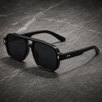 Palma Azure Aviator Sunglasses - Midnight Black - Sunglasses - Brondals - Image 1