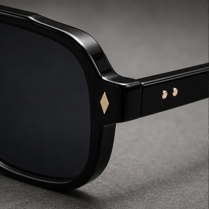 Palma Azure Aviator Sunglasses - Midnight Black - aviator sunglasses - Brondals - Image 3