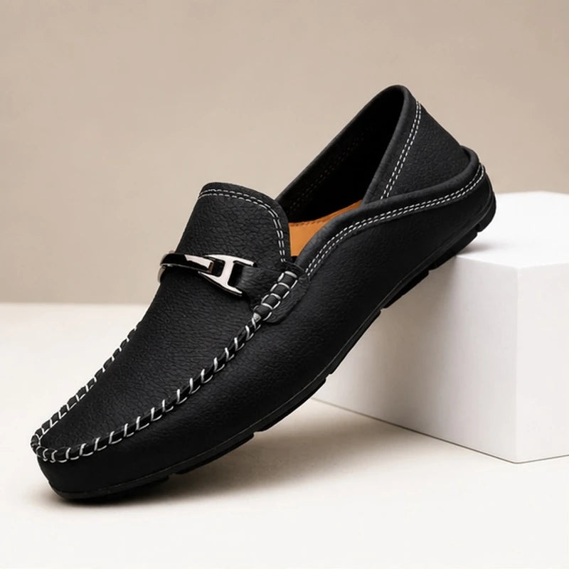 Harding Leather Loafers - Black - Shoes - Brondals - Image 1