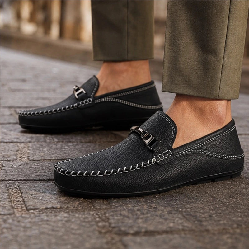 Harding Leather Loafers - Black - genuine leather - Brondals - Image 4