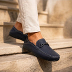 Harding Leather Loafers - Blue - leather loafers - Brondals - Image 3