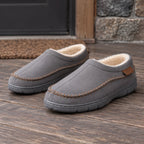 Harlan Men's Fleece Slippers - Gray - mens moccassin - Brondals - Image 3