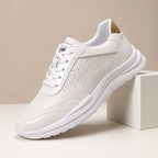 Hayden Contrast Leather Sneakers - White - Sneakers - Brondals - Image 1