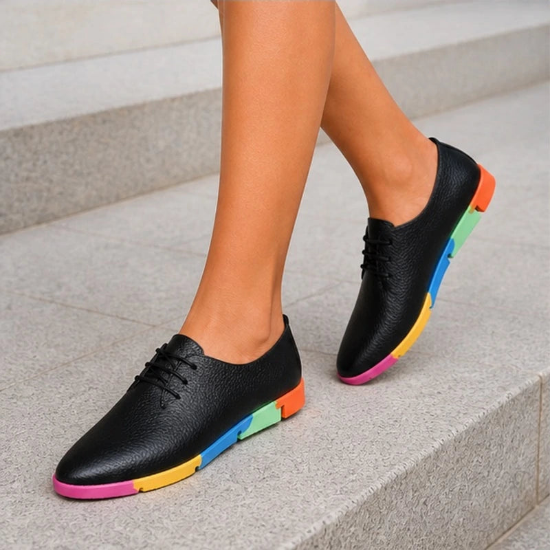 Hester Low-Top Rainbow Sneakers - Black - heels - Brondals - Image 2