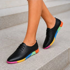 Hester Low-Top Rainbow Sneakers - Black - heels - Brondals - Image 2
