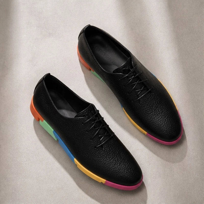 Hester Low-Top Rainbow Sneakers - Black - Women's Footwear > Sneakers > Lace-Up Sneakers - Brondals - Image 1