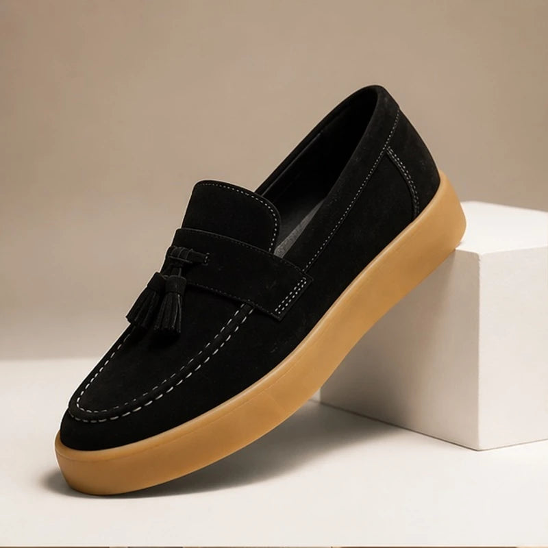Holloway Suede Loafers - Black - Shoes - Brondals - Image 1
