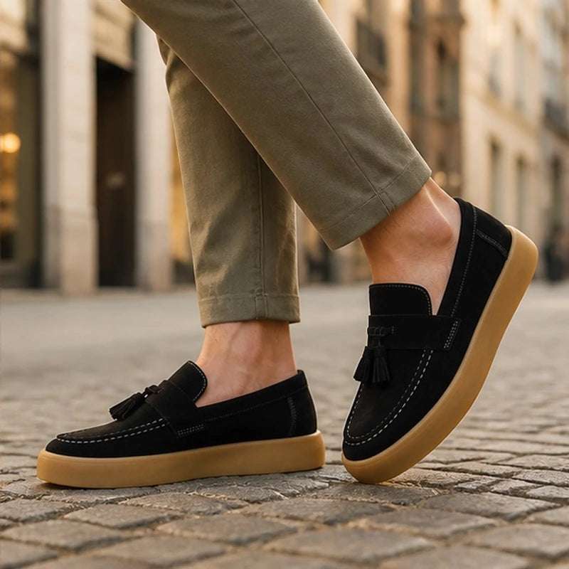 Holloway Suede Loafers - Black - men's loafers - Brondals - Image 4
