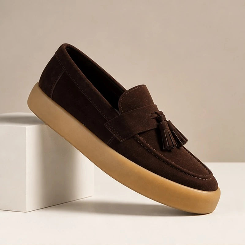 Holloway Suede Loafers - Brown - Shoes - Brondals - Image 1