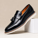 Horace Tassel Slip-On Loafers - Black - Shoes - Brondals - Image 1