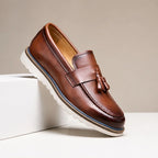 Horace Tassel Slip-On Loafers - Brown - Shoes - Brondals - Image 1