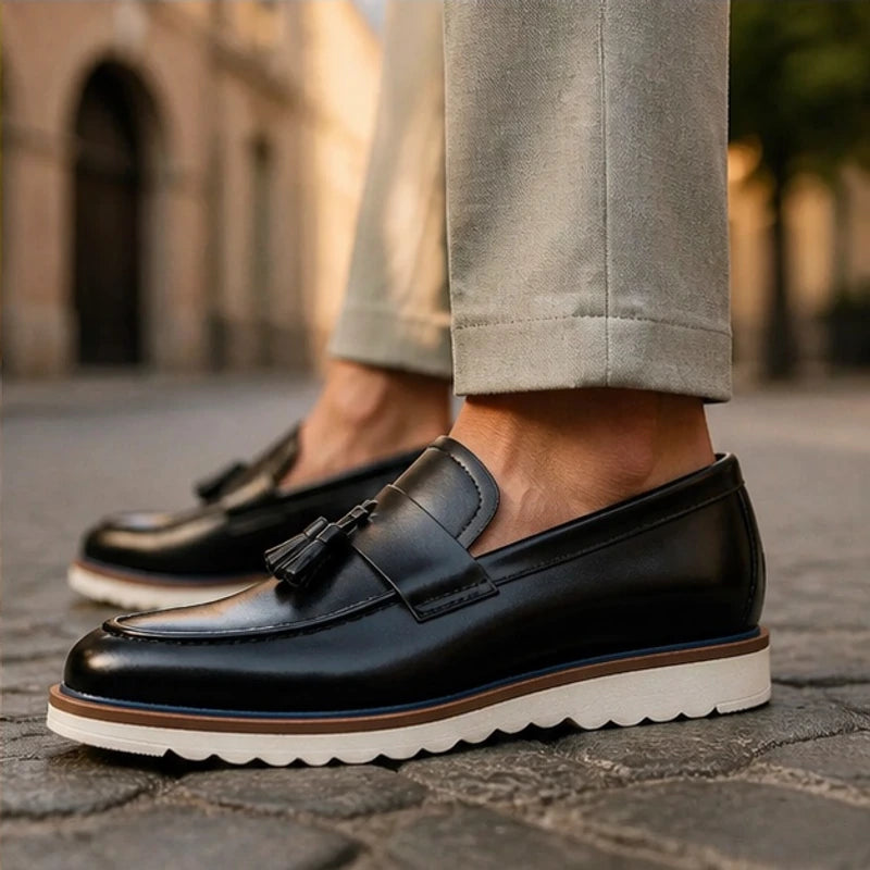 Horace Tassel Slip-On Loafers - Black - tassel loafers - Brondals - Image 3