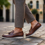 Horace Tassel Slip-On Loafers - Brown - tassel loafers - Brondals - Image 3