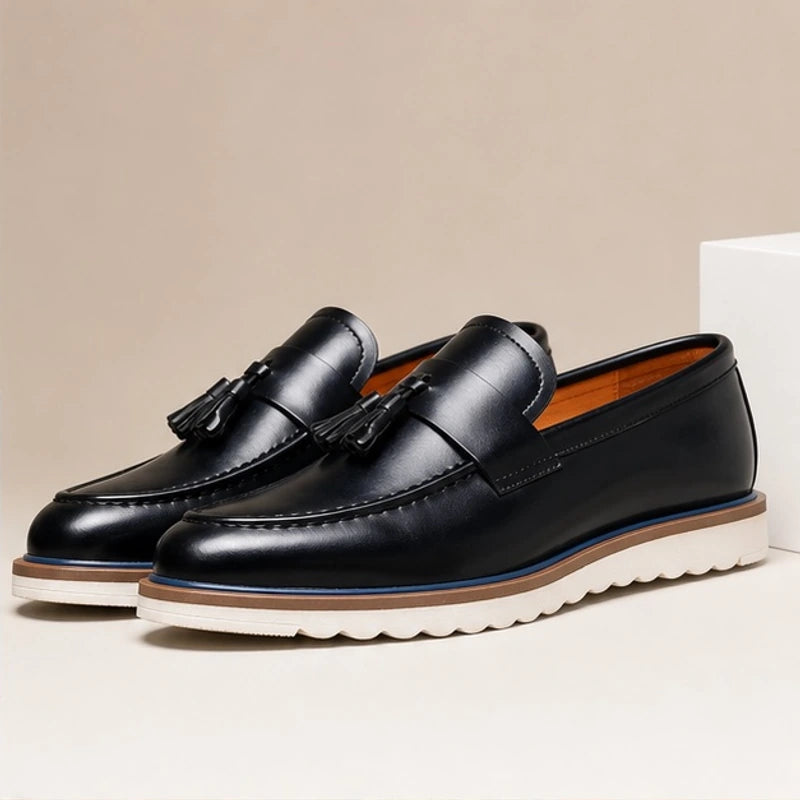 Horace Tassel Slip-On Loafers - Black - men's loafers - Brondals - Image 2