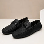Huntley Classic Leather Loafer - Onyx Black - rubber outsole - Brondals - Image 5