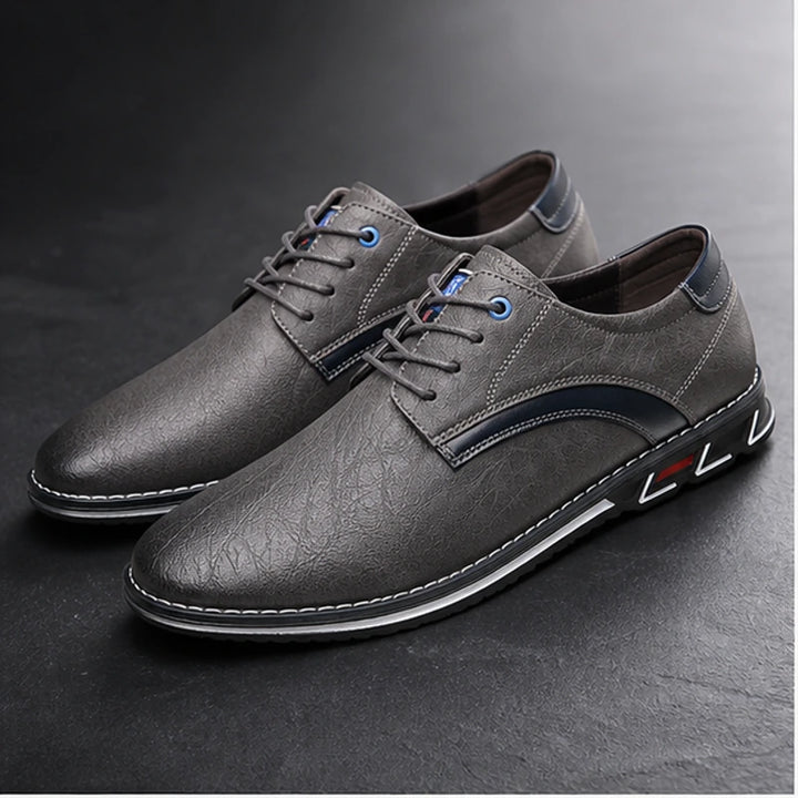 Regent Genuine Leather Shoes - Graphite - Shoes - Brondals - Image 1
