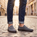 Brunwick Genuine Leather Loafers - Gray - men's shoes - Brondals - Image 6