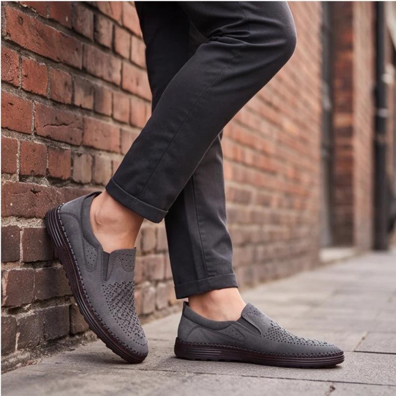 Brunwick Genuine Leather Loafers - Gray - casual loafers - Brondals - Image 8