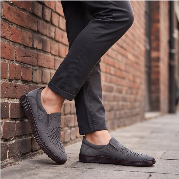 Brunwick Genuine Leather Loafers - Gray - casual loafers - Brondals - Image 8