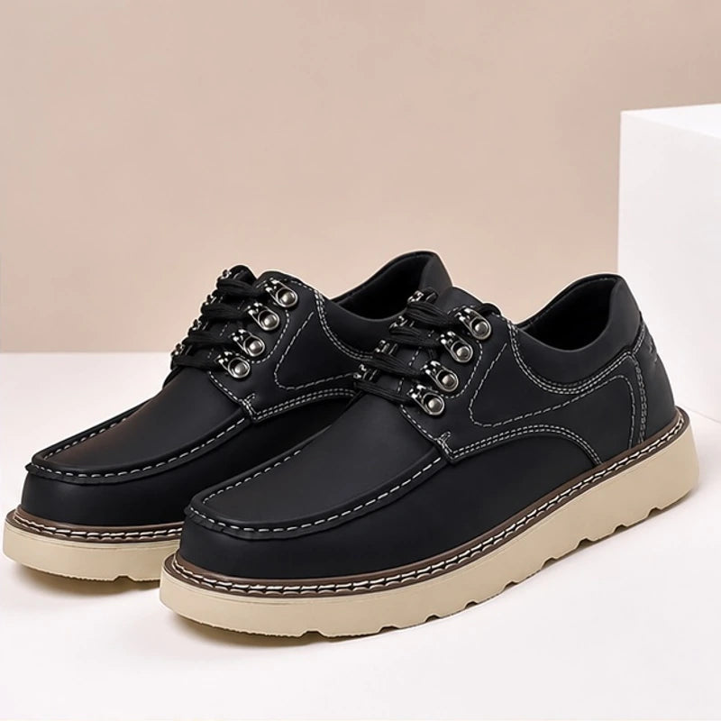 Ingram Genuine Leather Shoes - Black - men's shoes - Brondals - Image 2