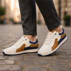 Irving Leather Sneakers - Navy - leather sneakers - Brondals - Image 3
