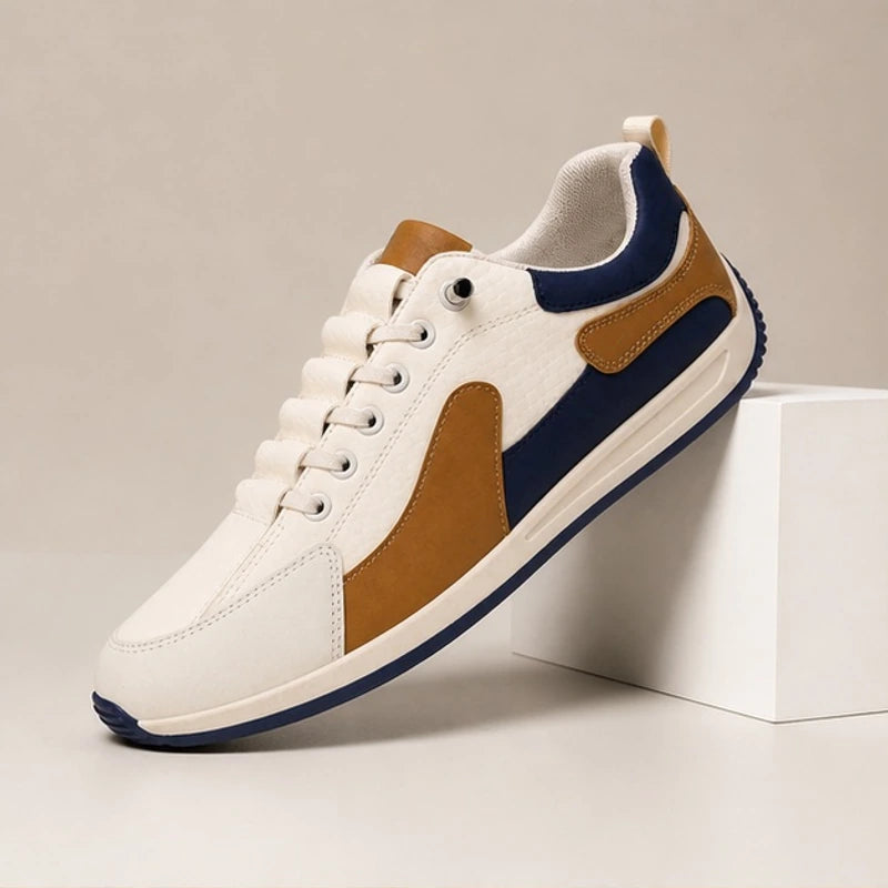 Irving Leather Sneakers - Navy - Sneakers - Brondals - Image 1