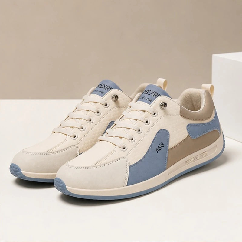 Irving Leather Sneakers - Blue - mens sneakers - Brondals - Image 2