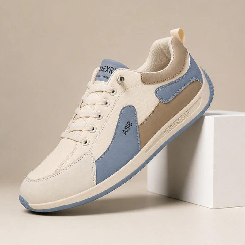 Irving Leather Sneakers - Blue - Sneakers - Brondals - Image 1