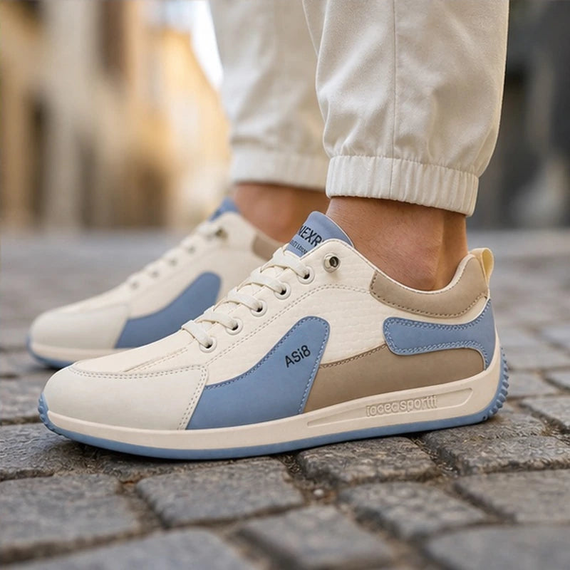 Irving Leather Sneakers - Blue - genuine leather - Brondals - Image 4