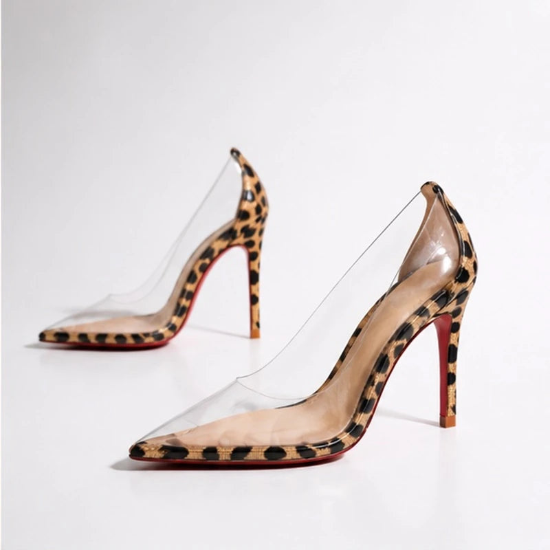 Isaura Transparent Pumps - Savanna Noir - Women's Footwear > Heels > Stiletto Pumps - Brondals - Image 1