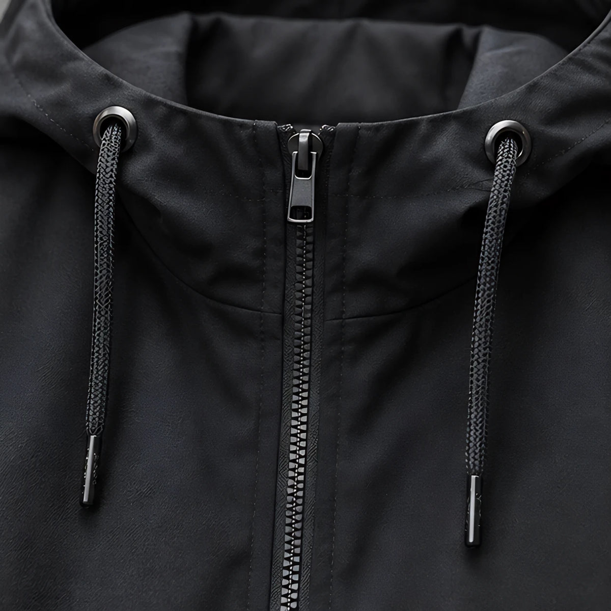Isidore Men's Lightweight Technical Hooded Windbreaker Jacket - Black - Men's Tops - Brondals - Image 4