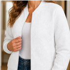 Isolde Geometric Bomber Jacket - White - Catalog Group: Clothing - Brondals - Image 2