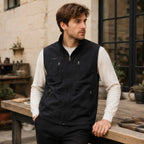 Ivor Multi-Pocket Utility Vest - Classic Black - Vest - Brondals - Image 2